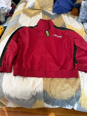Godspeed Track Jacket Red & Black Contrast Size XL